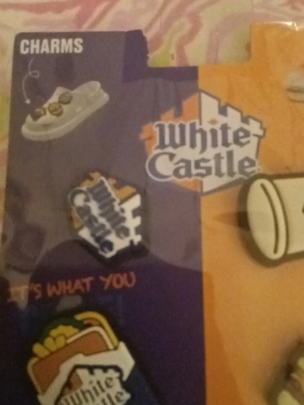 Enamel Pin Set - Fast Food Charms in Blue and Orange